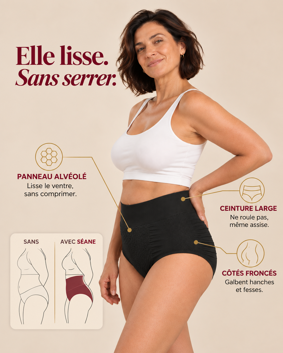 La culotte Séane — galbe doux & bambou