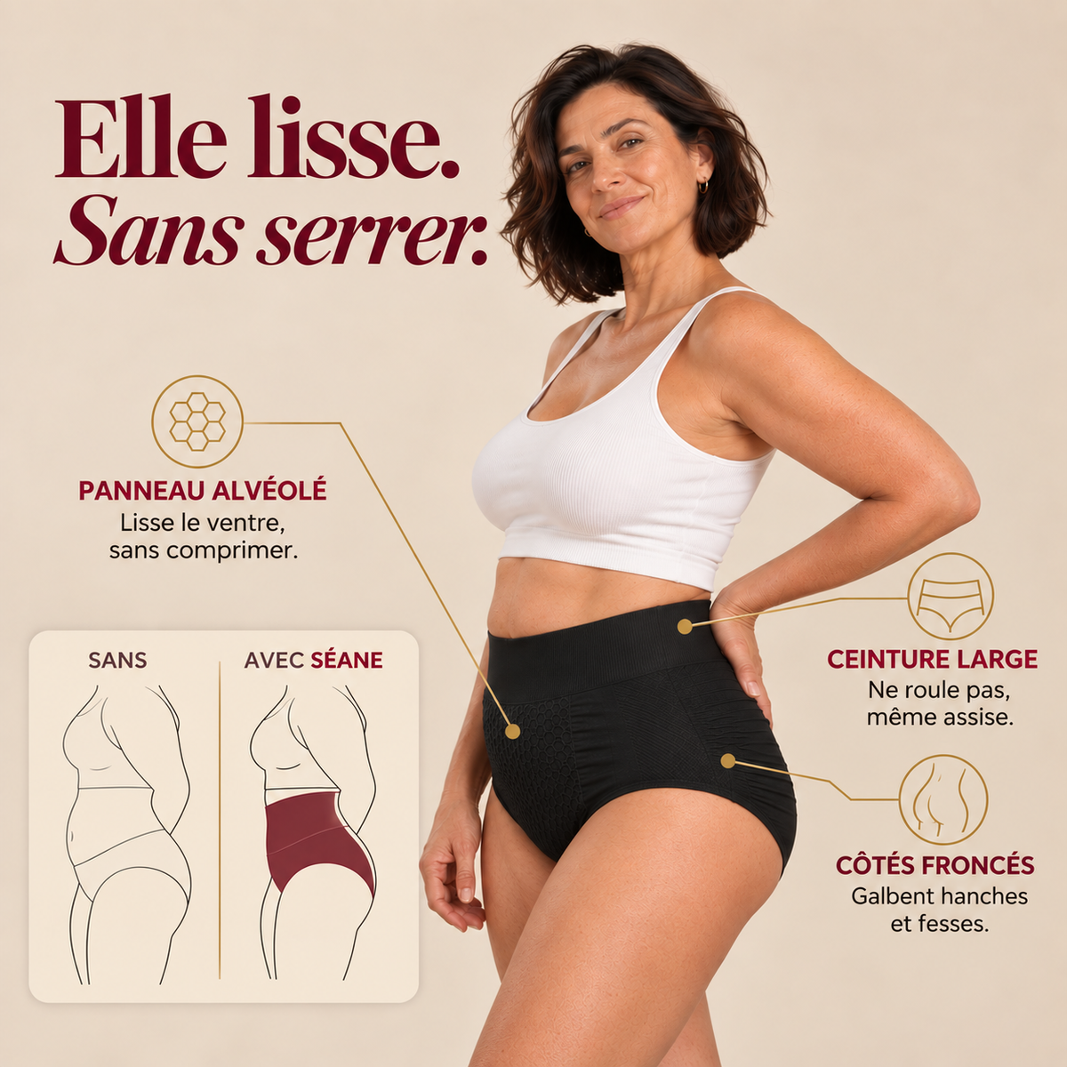 La culotte Séane — galbe doux & bambou